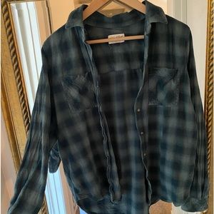 Flannel button down